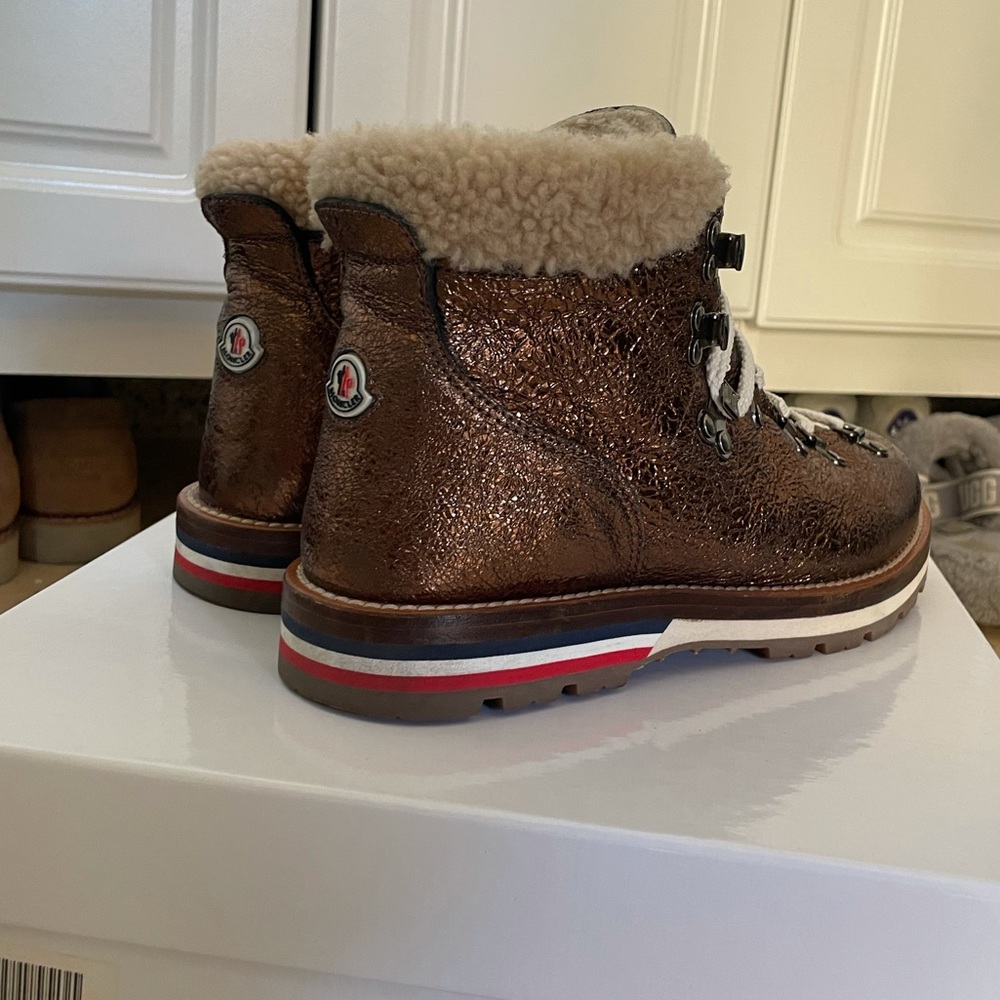 RARE Moncler Blanche Ankle Hiking Boots